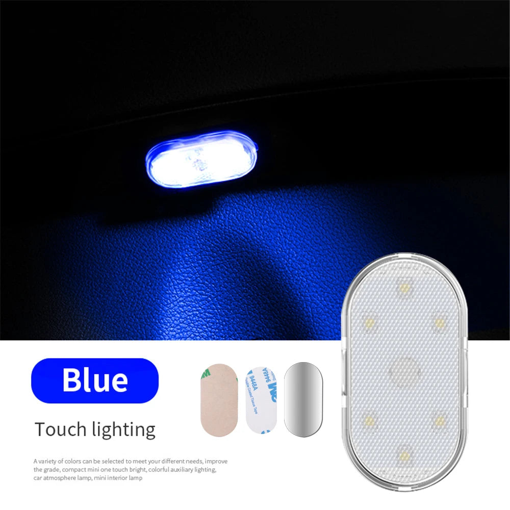 Illuminate Your Ride: Multi-Color Wireless LED Touch Light for Car Interior
