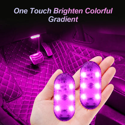 Illuminate Your Ride: Multi-Color Wireless LED Touch Light for Car Interior